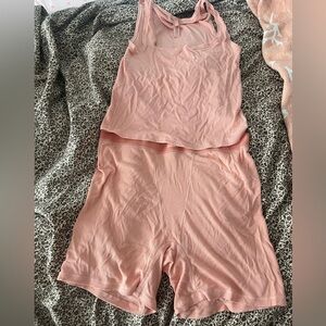 Skims coral night set - shorts and top. Never worn- no tag